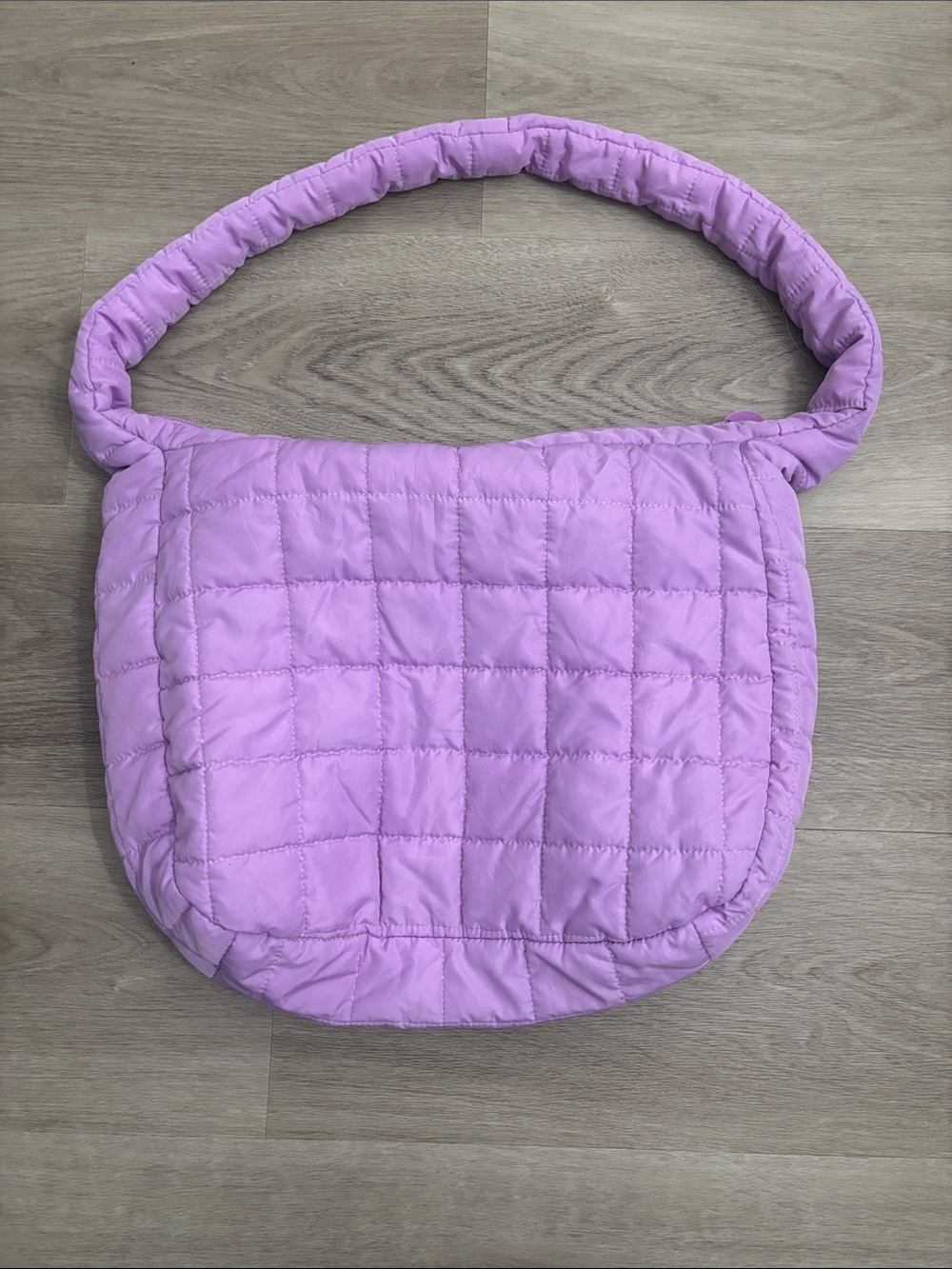 Lavender Shoulder Bag with Padded Strap